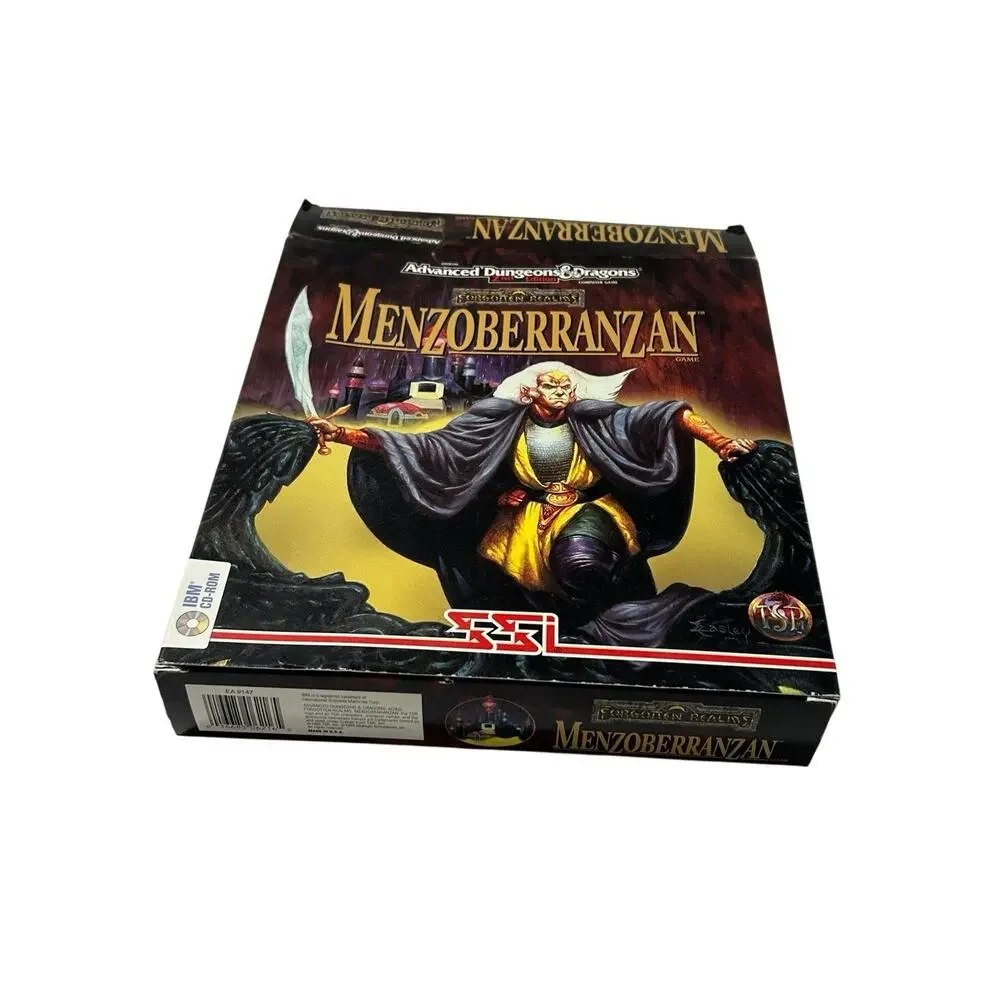 Menzoberranzan 1992 Forgotten Realms AD&D PC Box + Rule Book Only (NO GAME) READ